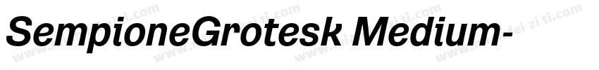 SempioneGrotesk Medium字体转换
